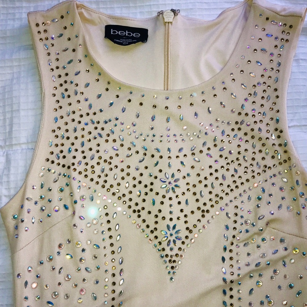 Bebe Rhinestone Party Dress